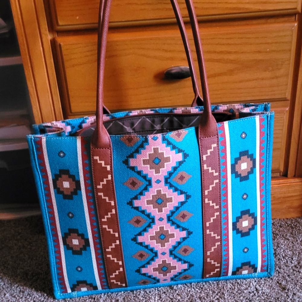 Wrangler Colorful Patterned Tote Bag